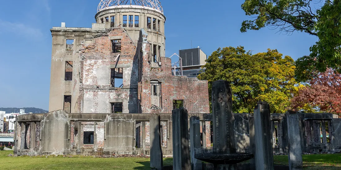 Le Dôme de Genbaku, vestige de la bombe atomique, dans le parc du Mémorial de la Paix d’Hiroshima